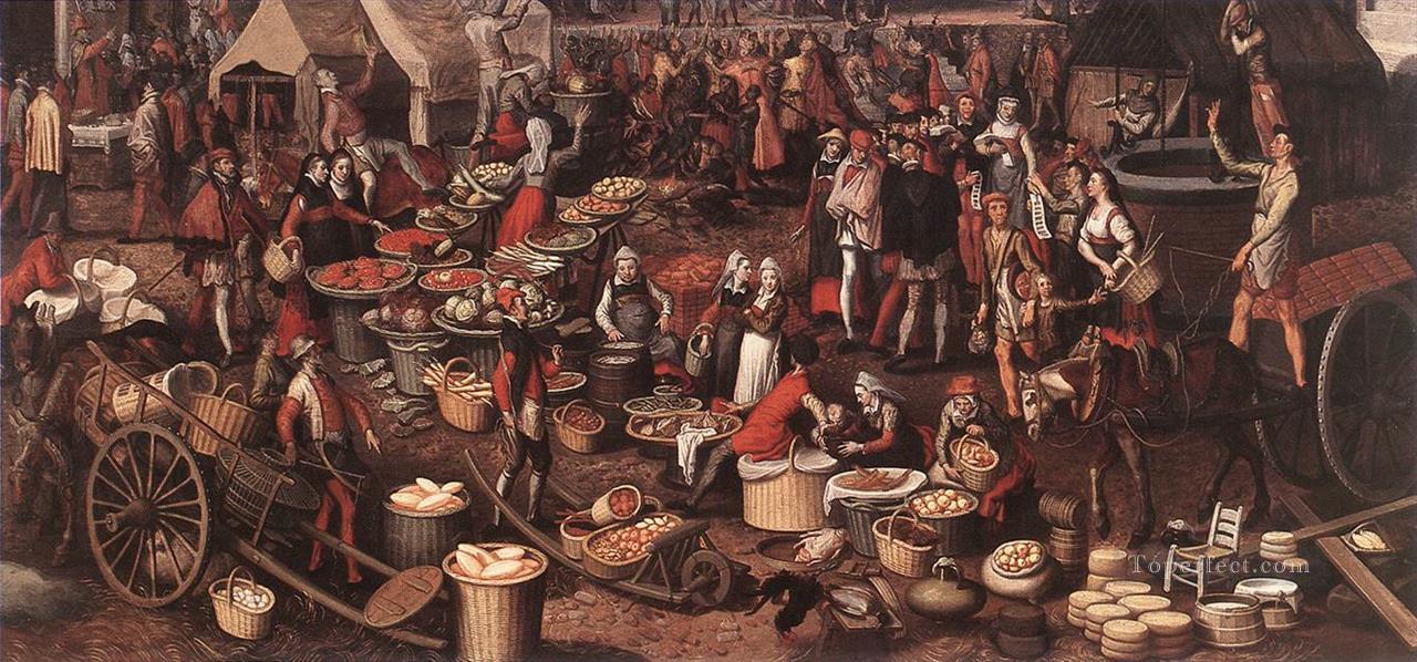 Market Scene 4 Dutch historical painter Pieter Aertsen Oil Paintings